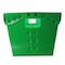 Flipside Corrugated Postal Storage Tote, 18-1/4 in L x 13-1/4 in W x 11-3/5 in H, Green, Plastic, 4 PK 40152 - alternate 5